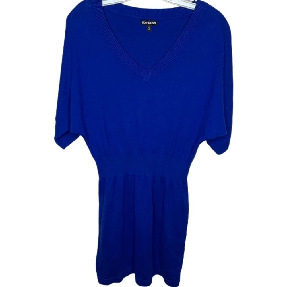 Express Sweater Dress Blue